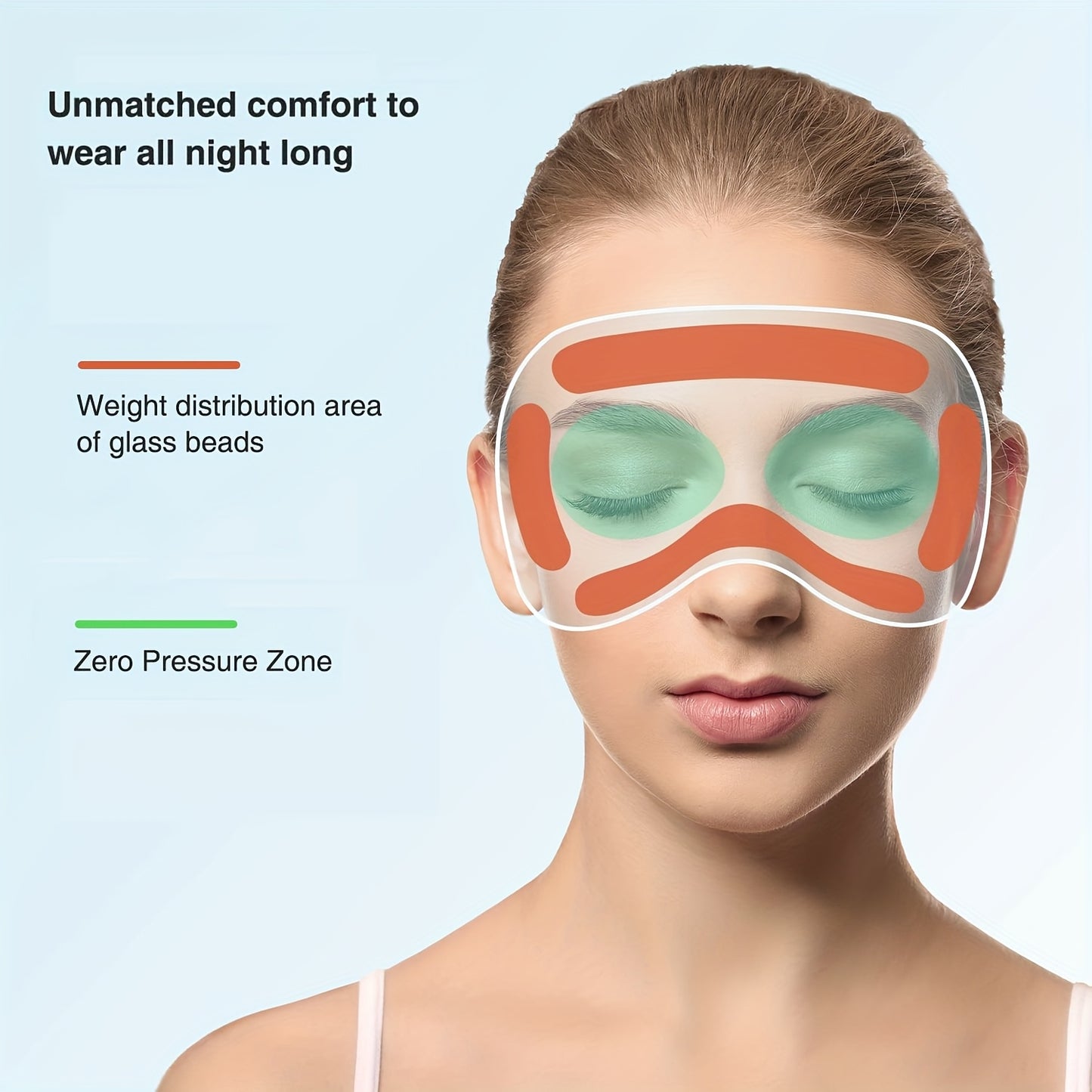 Verzwaard slaapmasker voor diepe ontspanning