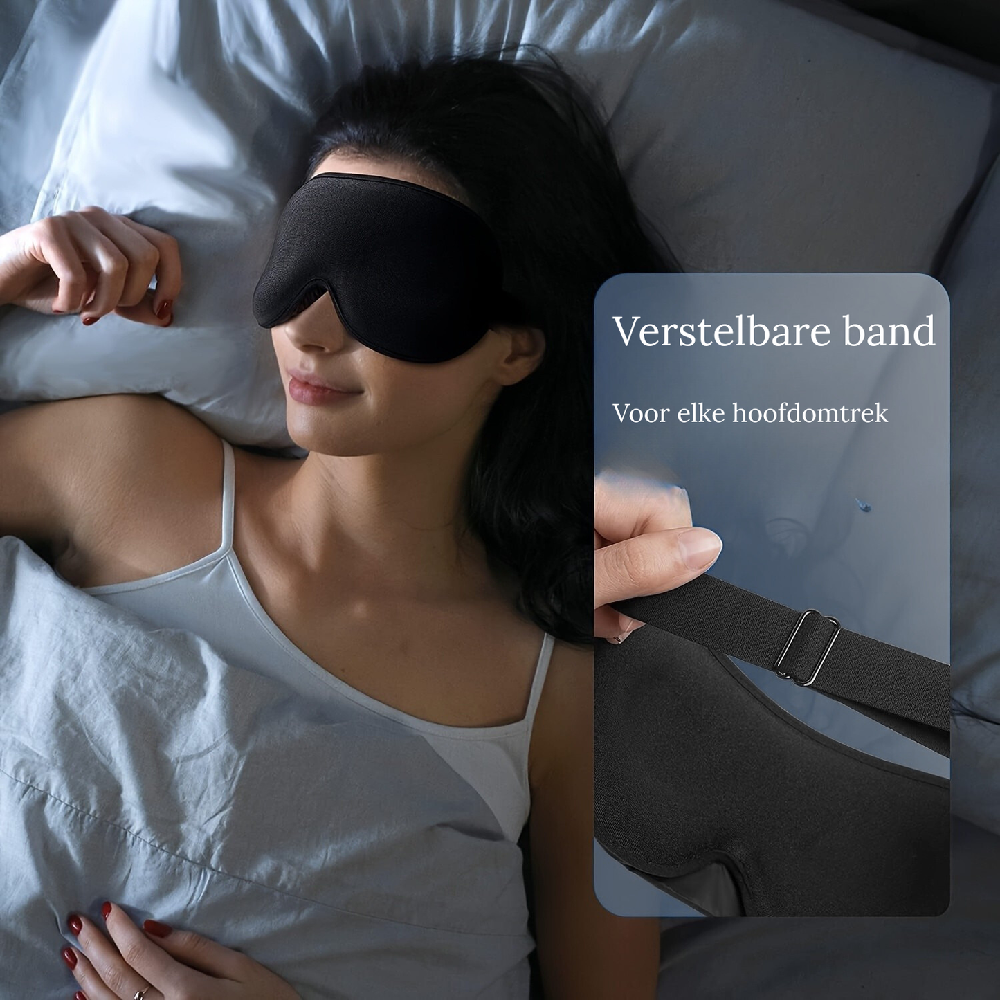 Verzwaard slaapmasker voor diepe ontspanning