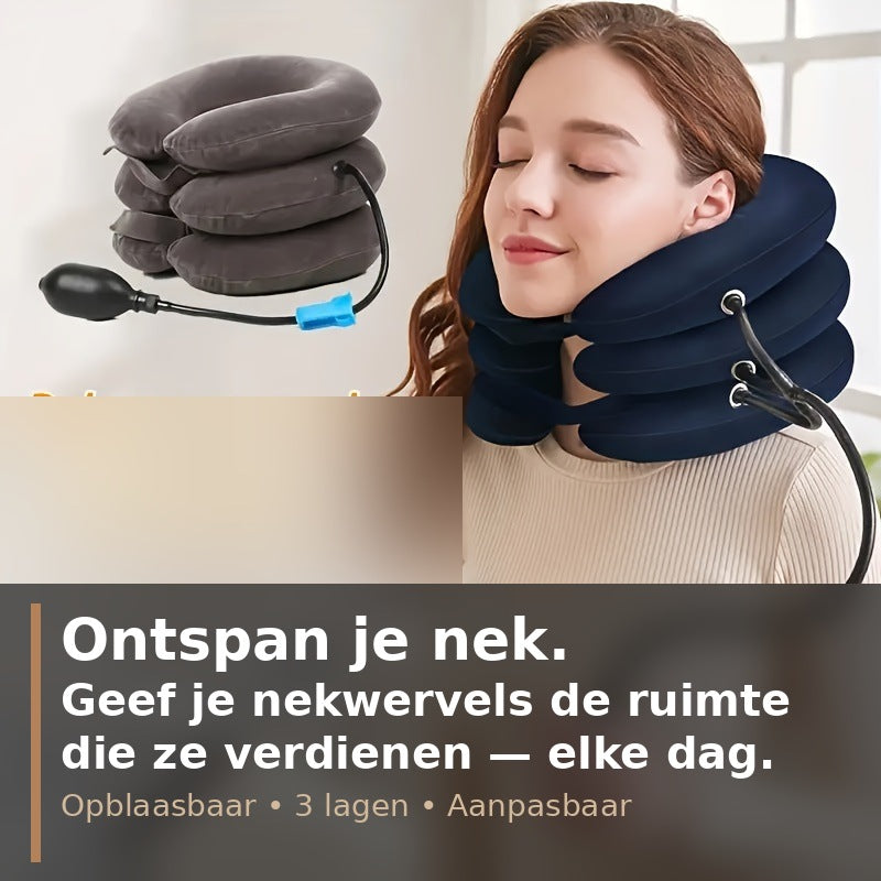 Nekstretcher: opblaasbaar cervicaal tractie apparaat
